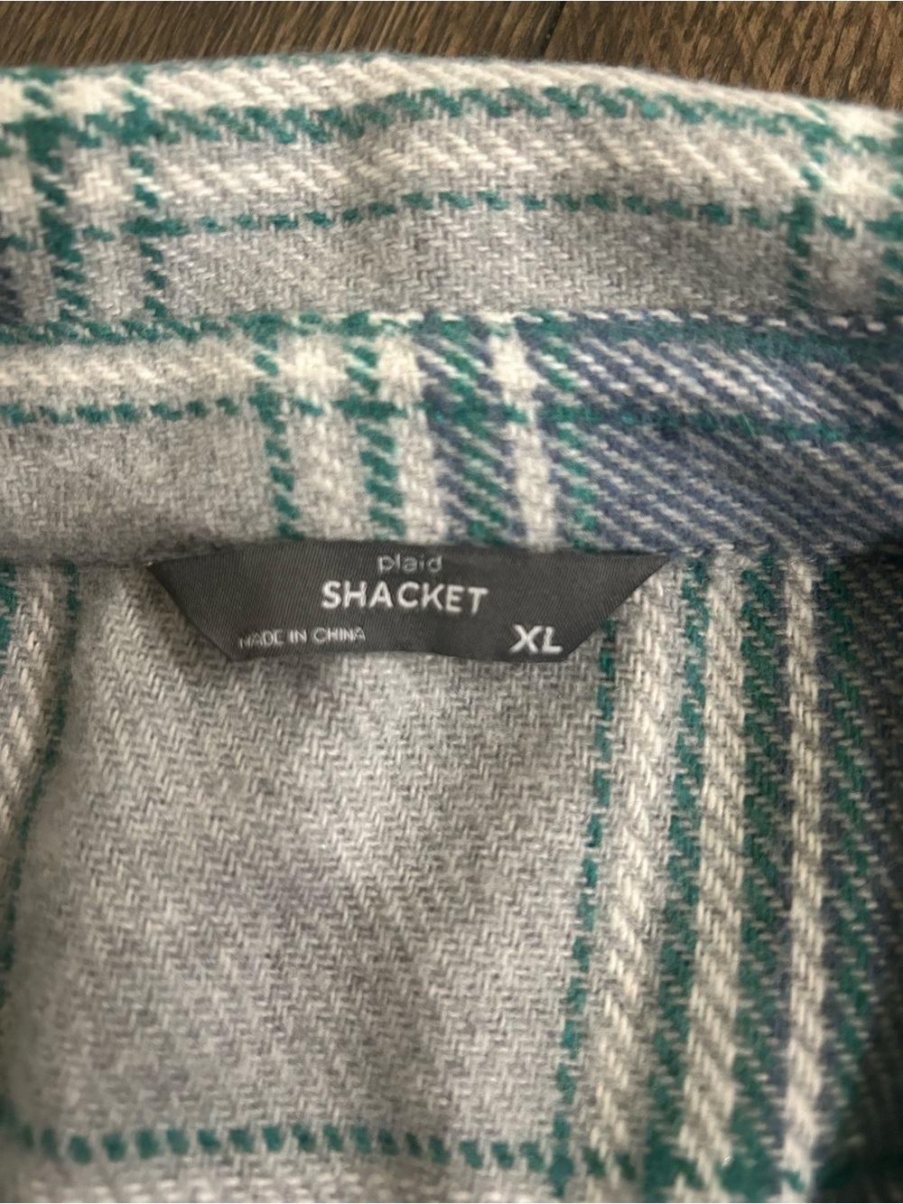 Members Mark Plaid Button-Up Shacket - Picture 2 of 2